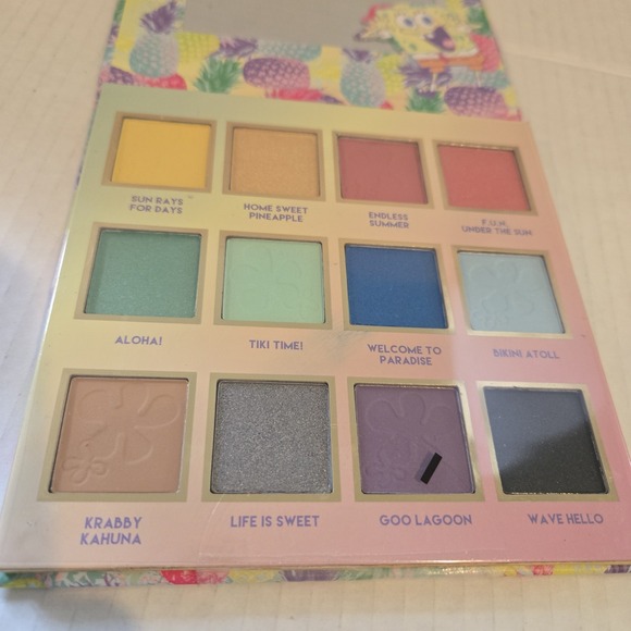 TASTE BEAUTY‎ x SpongeBob Squarepants NEW 12 PAN Eyeshadow Palette - Picture 3 of 4